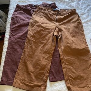 2 Pairs Old Navy Extra High-Rise Wide Leg Pants